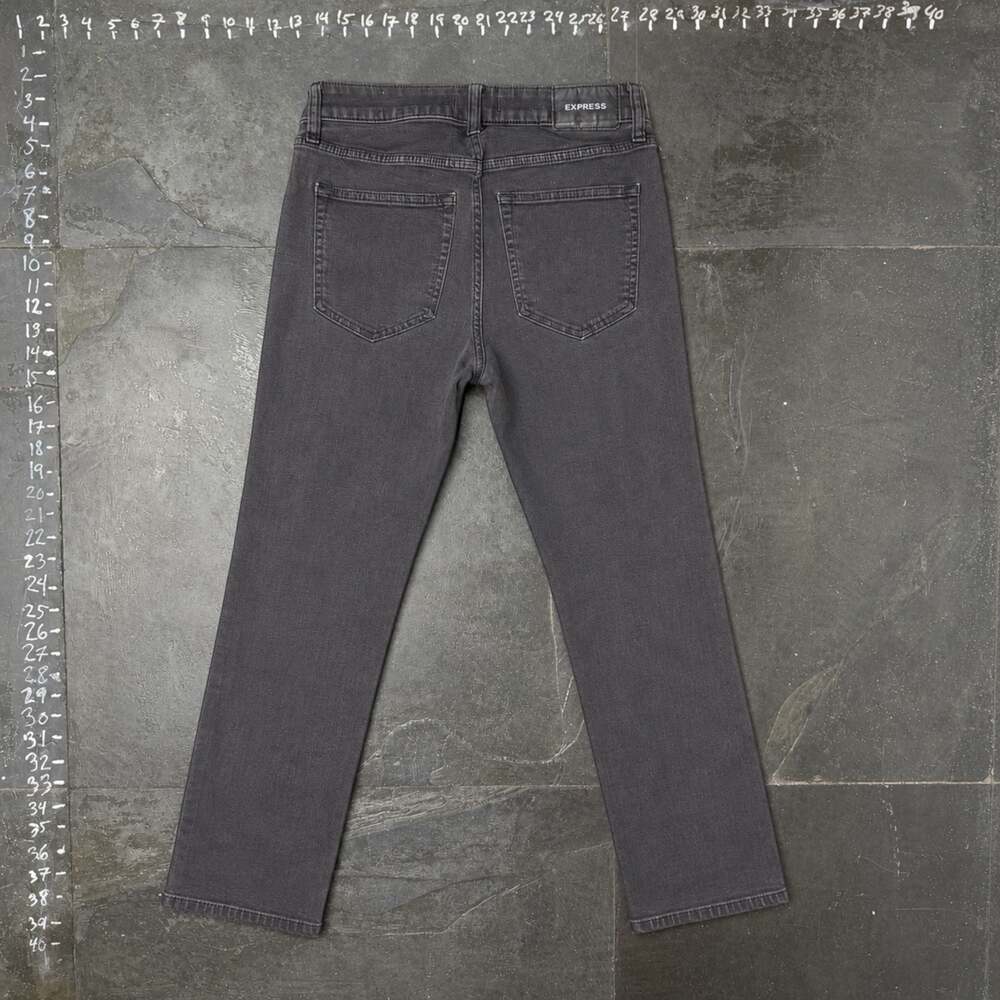 Express Straight Leg Jeans 28x28 Black - Picture 3 of 4